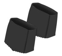 NOLITOY Protector Antideslizante para Patas de Escalera Plegable, Caucho Negro 2x4 Cm, 2 Unidades, Almohadillas Resistentes para Escaleras Domésticas, Cubiertas para Protección