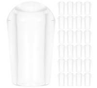 NOLITOY Protector para Puntas de Perchas 5 Mm Transparente, Funda de Pvc para Ganchos de Ropa, 100 Unidades, Cubiertas Protectoras Reutilizables para Alambre Plastificado, Uso