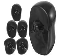 NOLITOY Protectores Auditivos Impermeables Fáciles de Lavar para Teñir el Cabello Orejeras Negras de Plástico Gelatinoso Flexible Pack de 6 Unidades Ideales para Uso en Salón Casa