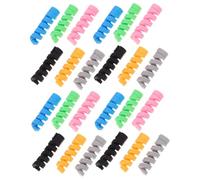 NOLITOY Protectores De Cables De Silicona Flexibles 30 Piezas para Carga y Datos, Multicolor, Protección Antidesgaste para Cables De Móvil, Accesorios Prácticos para Electrónica y Oficina