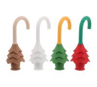 NOLITOY Protectores de Puerta Antipinchazos para 4 Unidades Tope de Puerta Anticolisión de Silicona en Colores y Topes Seguros y Flexibles para Protección Infantil en Casa