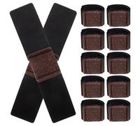 NOLITOY Protectores de Suelo para Patas de Silla en Nylon Negro, 12 Unidades, Resistentes al Desgaste y Silenciosos, Ideales para Dormitorios y Comedores