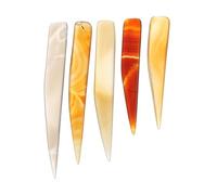 NOLITOY Pulidor de Ágata Natural 5 Piezas, Cortador y Bruñidor para Joyas, Herramientas de Pulido Artesanal para Abrillantar y Moldear Piedras en Color Color Aleatorio Varios estilos