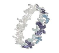 NOLITOY Pulsera de Moda para Mujer con Degradada Brazalete Elástico y Ligero Joyería Fina para Eventos y Uso Diario