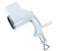 NOLITOY Rallador de Queso Manual Resistente Manivela, Triturador Multiusos para Nueces y Verduras, Aparato de Cocina Vertical Blanco para Hogar y Restaurante