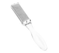 NOLITOY Raspador de Pies de Acero Inoxidable Doble Cara Herramienta Portátil para Eliminar Callos y Durezas Limador Compacto para Cuidado de Pies Exfoliador Duradero para Talones