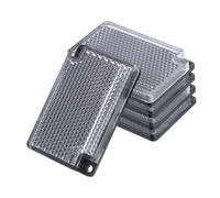 NOLITOY Reflector Retro Cuadrado para Sensor de Haz Fotoeléctrico, Accesorio Reflectante de 5 Piezas, Diseño Compacto, Alta Visibilidad para Seguridad en Carreteras y Sistemas