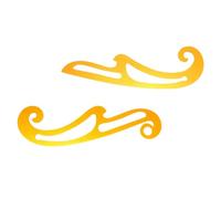 NOLITOY Regla Curva para Costura 2 Piezas, Herramienta de Corte de Tela y Patronaje, Material Plástico Resistente, Diseño Ergonómico para Sastrería y Confección de Ropa