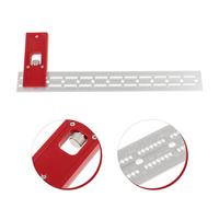 NOLITOY Regla de Medición Ajustable para Carpintería 12 Pulgadas Herramienta de Posicionamiento y Trazado de Líneas para Madera Plantilla para Taladrar Agujeros y Abrir Puertas