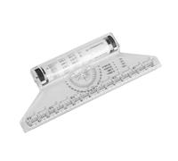 NOLITOY Regla Paralela Rodante Multifuncional para Dibujo y Medición con Transportador Herramienta Portátil para Estudiantes y Diseñadores