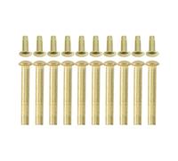 NOLITOY Remaches de Eje Metálico Dorado 3 Mm para Abanicos Plegables de Mano, Kit Reparación 10 Juegos, Accesorios y Sujetadores para Reparación y Bricolaje en Ventiladores Manuales