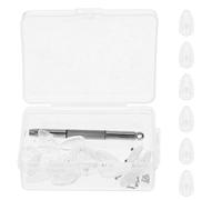 NOLITOY Reparación de Gafas con Almohadillas Nasales Antideslizantes Kit de Herramientas para Reparar Gafas Incluido Destornillador para Uso Casa o Oficina