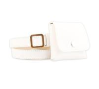 NOLITOY Riñonera Retro de Pu para Mujer, Bolso de Cintura Cómodo y Multifunción Capacidad para Teléfono y Llaves, Estilo Casual Blanco para Uso Diario