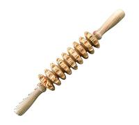 NOLITOY Rodillo de Masaje de Madera Multifuncional para Cuerpo Completo Masajeador Manual Abdominal y Muscular para Aliviar Tensión y Uso Espalda y Cuello