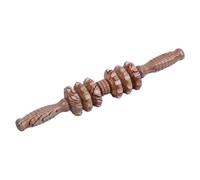 NOLITOY Rodillo de Masaje Manual para Espalda con Mango de Madera Masajeador Muscular con Púas para Aliviar Tensión y Mejorar Firmeza para Uso Casa y Salón