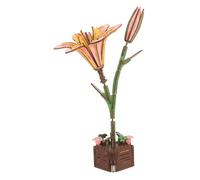 NOLITOY Rompecabezas Botánico De Madera 3D para Rompecabezas De Lirio De Madera 3D Kit De Manualidades De Lirio De Kit De Manualidades con