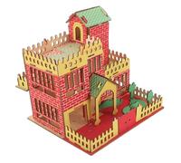 NOLITOY Rompecabezas de Madera de Construcción para Modelo DIY de Casa de Madera Kit Seguro y Duradero Estimula Imaginación y Coordinación Ensamblaje Manual Creativo