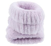 NOLITOY Set de 2 Pulseras de Franela Flexibles para Lavado Facial y Spa, Absorbentes de Agua y Sudor, Color Morado, Accesorio Práctico para Cuidado Piel y Uso Diario