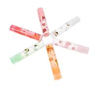 NOLITOY Set de 6 Brillos Labiales Sabor a Fruta, Pomada Labial Transparente Hidratante y Ligera, Protector Labial para Mujer en Invierno, Obsequio Adecuado