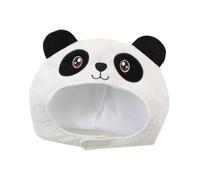 NOLITOY Sombrero de Peluche Panda Negro para Fiesta, Accesorio de Disfraz de Dibujos Animados, Diadema Ligera y Cómoda para Carnaval y Sesiones Fotográficas