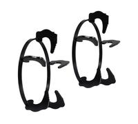 NOLITOY Soporte para Estufa de Gas Negro 2 Piezas Diámetro 185 CM y 202 CM Hierro Resistente Acabado Mate Antioxidante Soporte Multifuncional para Cocina y Restaurantes