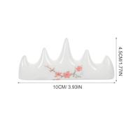 NOLITOY Soporte para Pinceles de Caligrafía de Cerámica Resistente Diseño de Cinco Dedos y Patrón de Flor de Ciruelo Juego de 2 Piezas para Pintar Escribir y Organizar Pinceles