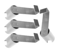 NOLITOY Soporte para Rociador de Bidé de Acero Inoxidable Gancho de Fijación para Inodoro Base de Montaje Estable 4 Piezas Compatible Limpieza Portátil y Baño Familiar