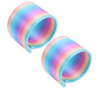 NOLITOY Soporte para Rodillos de Lienzo para Pintar Gemas de Imitación, Clip Organizador de Lona Pequeño 2 Piezas, Herramienta Portátil para Almacenamiento y Protección de Lienzos de Arte