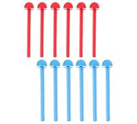 NOLITOY Soportes de Plástico para Perchas de Pájaros 12 Piezas, Accesorios para Jaulas de Canarios y Periquitos, Desarrollan Coordinación y Equilibrio en Jaula