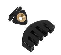 NOLITOY Sordina para Violín de Goma Negra Tamaño Pequeño Kit Portátil de 2 Piezas para Práctica Silenciosa en Casa o Estudio Accesorio Ligero para Músicos y Ensayos