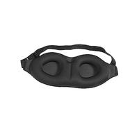 NOLITOY sueño de sombra de ojos the office travel tripe sleep mask negras Auriculares tapones para los oídos para dormir máscara hinchado visera para dormir visera opaca Black