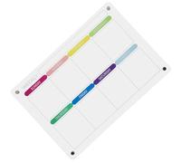 NOLITOY tablas de borrado en seco planificador borrar heladera tabla de borrado en seco White