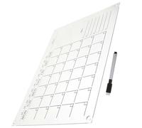 NOLITOY Tablero de Mensajes del Plan Semanal Acrílico, Tablero de Notas Escrito a Mano, Diseño Claro y Ligero, Fácil Instalación para Estudiantes