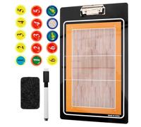 NOLITOY Tablero de Voleibol Portátil de Pvc Formación y Posicionamiento Completo, Portapapeles Borrable para Entrenadores en Entrenamientos y Comunicación