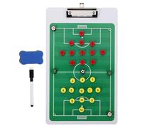 NOLITOY Tablero Táctico de Fútbol Magnético de PVC Pizarra de Partidos y Entrenamiento Reutilizable Accesorio de Competición para Entrenadores Formato Impreso Color Color Aleatorio