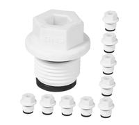 NOLITOY Tapón de Repuesto para Bolsa de Agua Caliente Tapón de Silicona Blanca Doble Junta Accesorio Sellador Hexagonal 1/2 Pulg Resistente Humedad para Terapia de Calor en Invierno