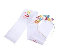 NOLITOY Tiara De Cumpleaños Banda De Fiesta Accesorios Para Mujeres It's My Birthday