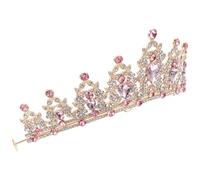 NOLITOY Tiaras de Gemas de Imitación para Novia Tiara de Boda Gemas de Imitación para Mujer y Niña Accesorios el Cabello de Boda para Fiesta de Cumpleaños