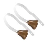 NOLITOY Timbres de Pared Metálicos para Perros 2 Piezas Timbre Tradicional para Entrenamiento de Cachorros Comunicación y Salida Campana Ajustable para Mascotas Uso Doméstico y