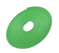 NOLITOY Tira Protectora para Borde de Puerta de Coche 10m Color Verde Metal Interno, Burlete Anticolisión Flexible para Protección contra Arañazos y Aislamiento Acústico en Automóviles