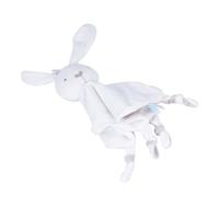 NOLITOY Toalla Calmante para Niña con Peluche de Conejo y Diseño Animal Manta de Apego para Recién Nacidos y Pequeños Juguete Reconfortante y Seguro para Dormir