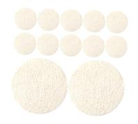 NOLITOY Toalla Desmaquillante De Lufa Natural Esponja Para Lavar La Cara 12 Piezas Lavable Reutilizable