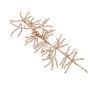 NOLITOY Tocado Brillante para Novia Cadena de Garras de Gemas de Imitación Pinza Lateral para Boda Accesorio Pelo para Dama de Honor para Bodas Graduación