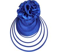 NOLITOY Tocado Fascinador Azul Elegante y Cómodo de Poliéster y Abs para Fiesta de Té y Eventos Sofisticados, Ligero y Deslumbrante para Mujeres