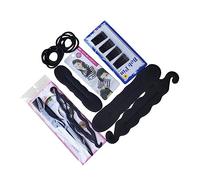 NOLITOY Trenzado de Cabello Diseño de Moda Molde para Hacer Moños Sujeta Coletas Rodillo Flexible para Rizar el Cabello Kit de Herramientas para Modelar para Crear Moños y Coletas