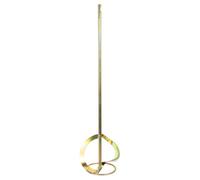 NOLITOY Varilla Mezcladora para Taladro Eléctrico, Acero al Carbono, Doble Hélice S, Cabeza Roscada, para Mezclar Cemento, Pintura y Yeso, Accesorio Resistente para Construcción