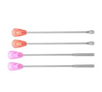 NOLITOY Varillas Agitadoras 4 Piezas de Acero Inoxidable para Mezclar Pigmentos de Tatuaje Reutilizables Color Aleatorio para Micropigmentación y Pintura en Casa