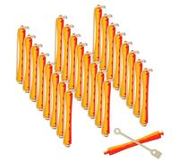 NOLITOY Varillas de Permanente para Cabello, 24 Unidades Goma Elástica, Rizadores para Moldear Pelo, Kit para Crear Rizos Permanentes en Casa