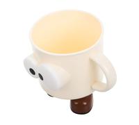 NOLITOY Vaso De Enjuague Bucal para Diseño De Dibujos Animados De Muñeca De Ojos con De Plástico Reutilizable para Baño Infantil