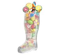 NOLITOY Vaso de Vidrio Transparente con Forma de Bota Resistente al Calor Base Estable para Whisky Cócteles y Decoración Bares y Hogar Capacidad